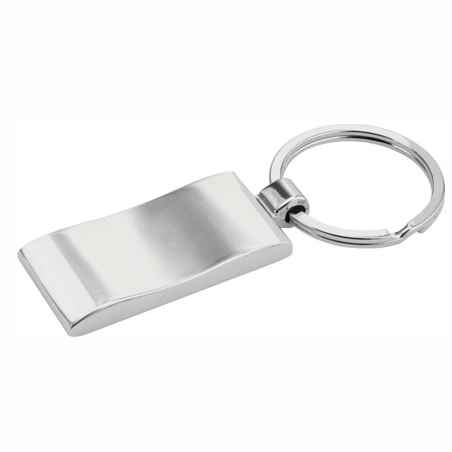 Wave Metal Key Ring