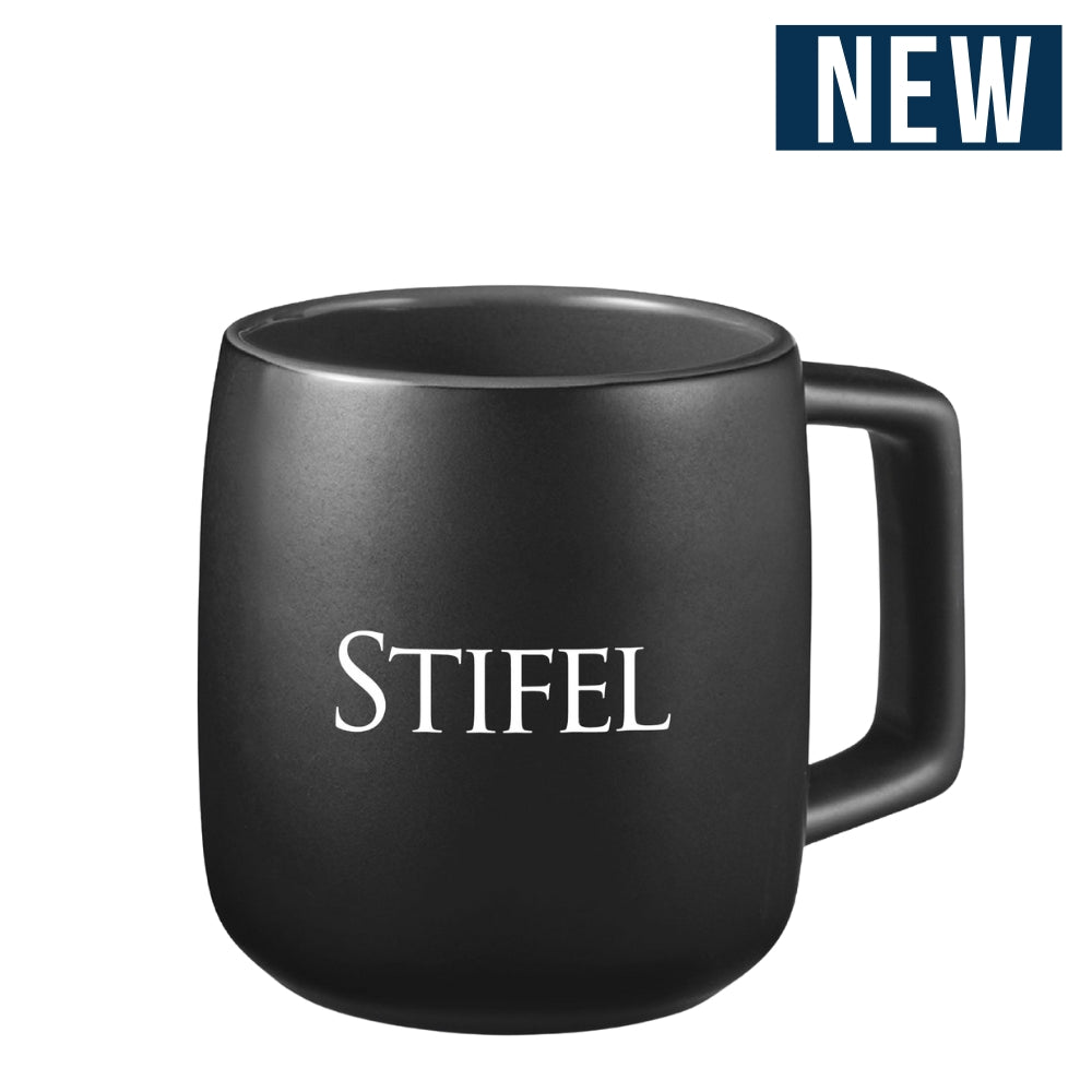 15 oz. Geo Square Handle Ceramic Mug