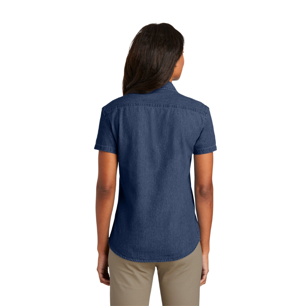 Women's Short Sleeve Denim Shirt