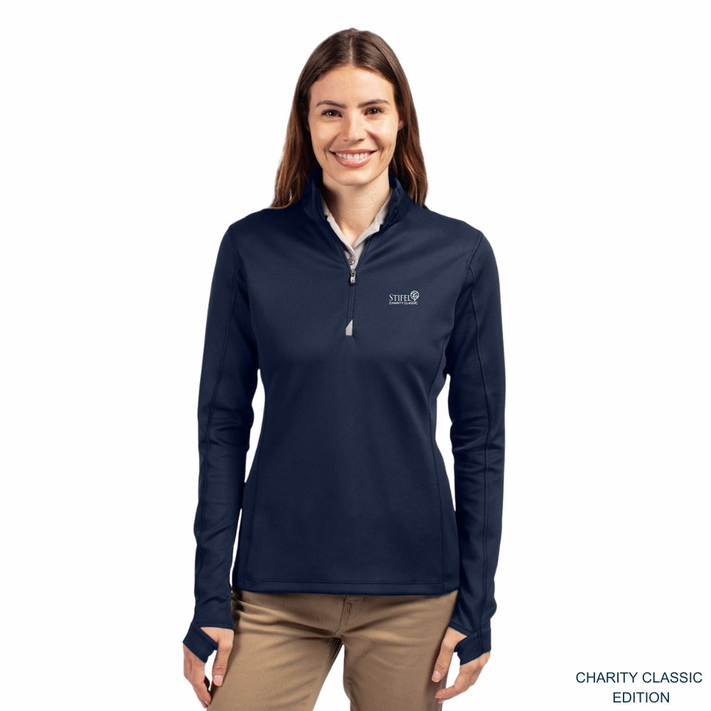 Charity Classic Women's Traverse Stretch Eco Quarter Zip Pullover
