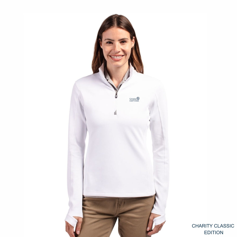 Charity Classic Women's Traverse Stretch Eco Quarter Zip Pullover