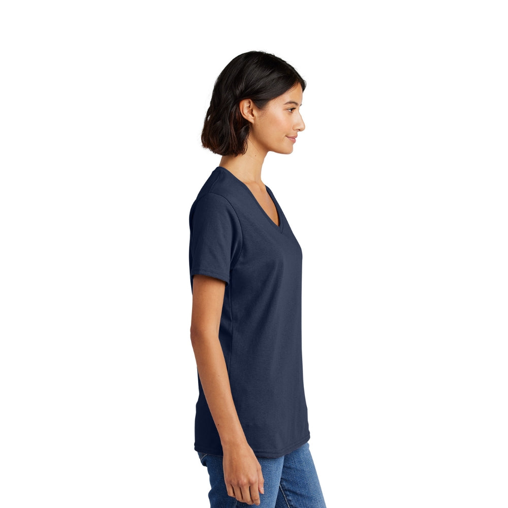 Port & Company Ladies Cotton V-Neck Tee