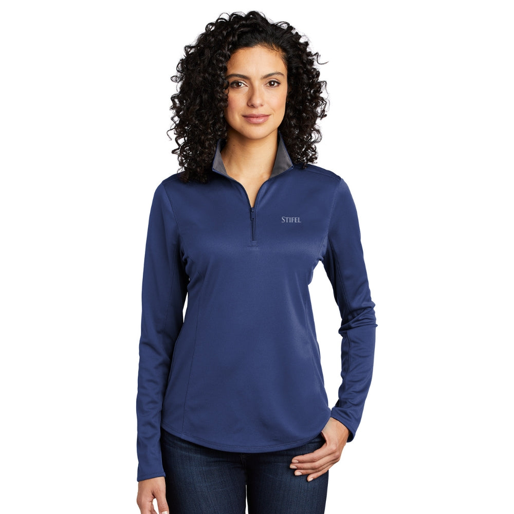 Port Authority Women's Silk Touch Performance 1/4 zip