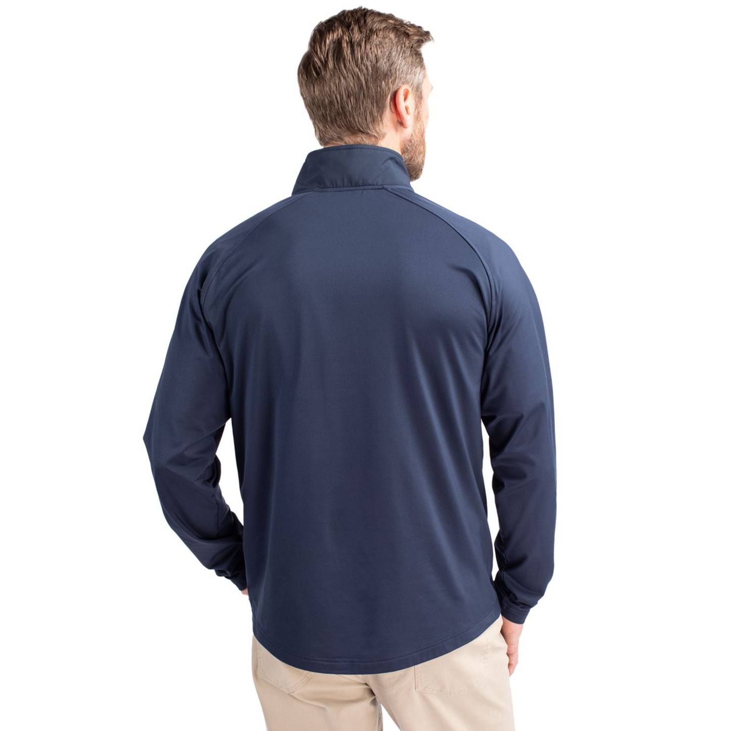 Cutter and Buck Adapt Eco Knit Hybrid Recycled Mens Quarter Zip