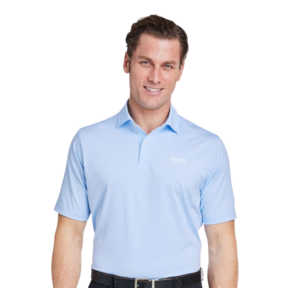 Fairway & Greene Men's Mini Stripe Tech Polo