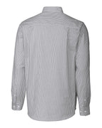 Men's Stretch Oxford Stripe Long Sleeve Dress Shirt
