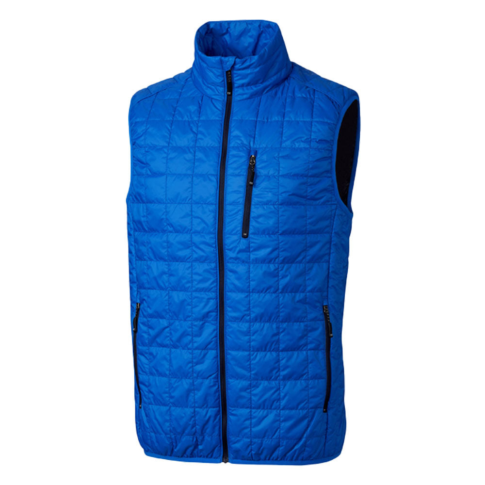 Mens royal blue puffer vest best sale