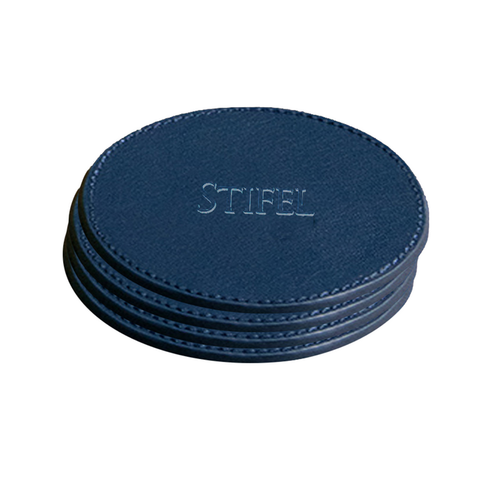 Vegan Leather Coaster Set