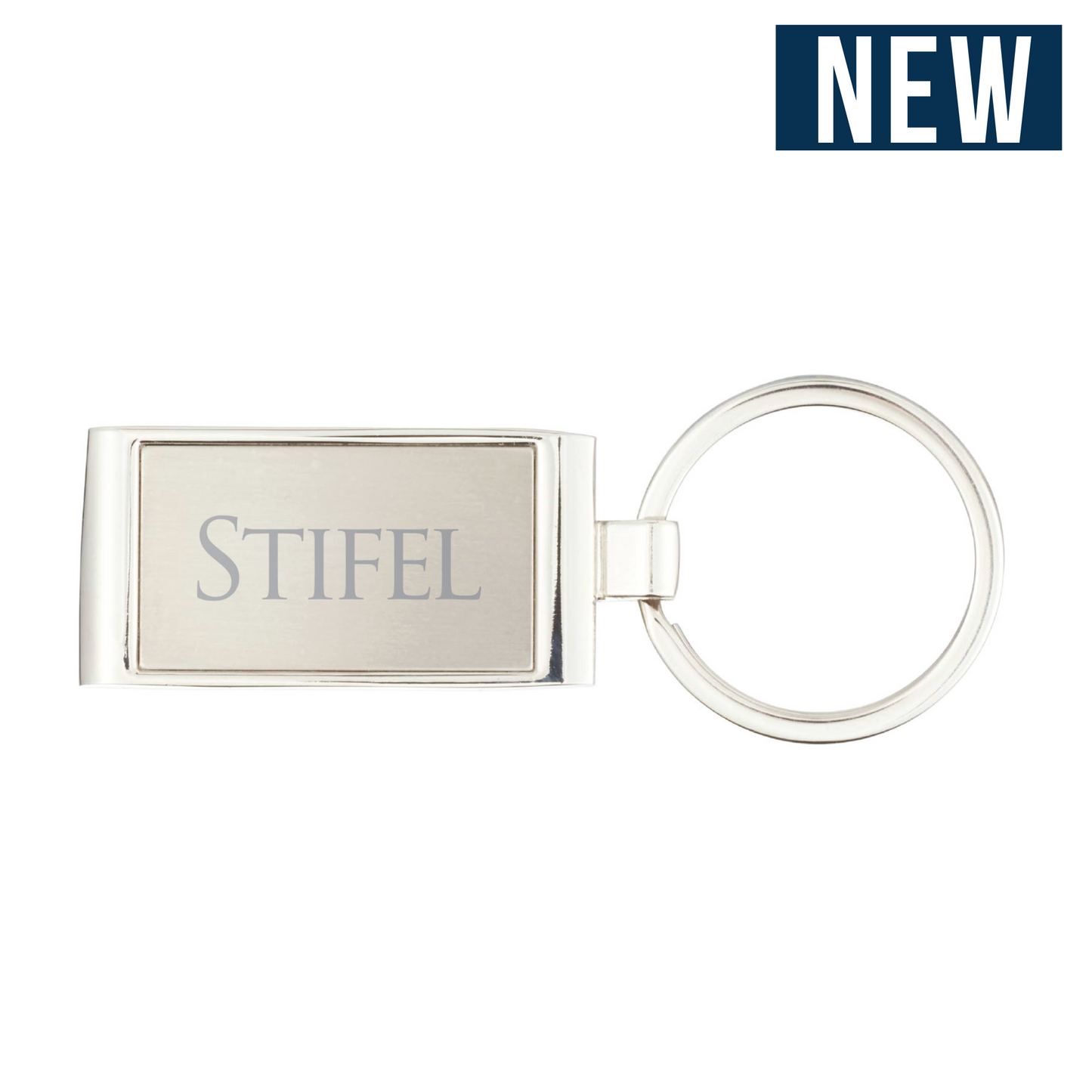 Wave Metal Key Ring