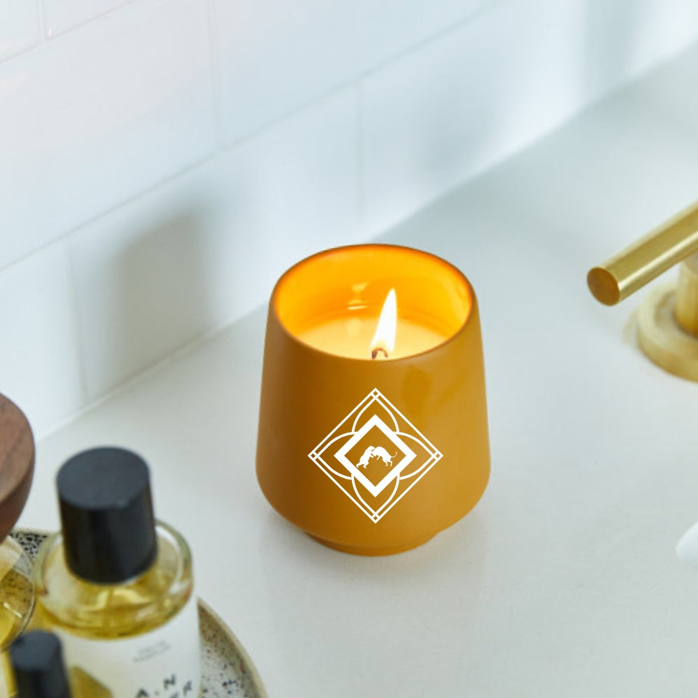 Modern Sprout Rooted Candle with Lavender Seeds