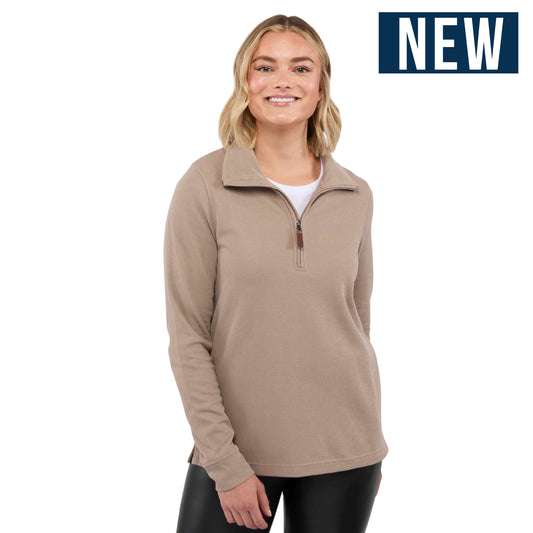 Women's HUDSON Eco Knit Half Zip Ribbed Sweater