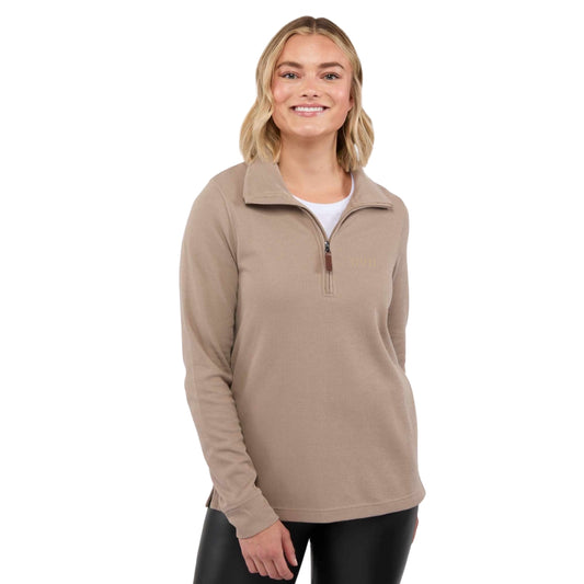 Women's HUDSON Eco Knit Half Zip Ribbed Sweater
