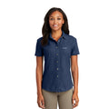 Women's Short Sleeve Denim Shirt