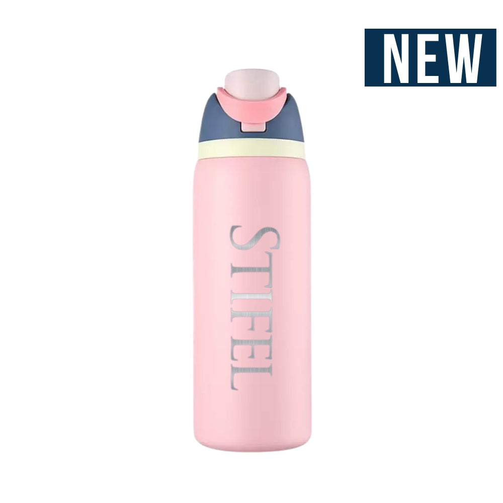 32 Oz Stainless Steel Water Bottle with Carry Handle