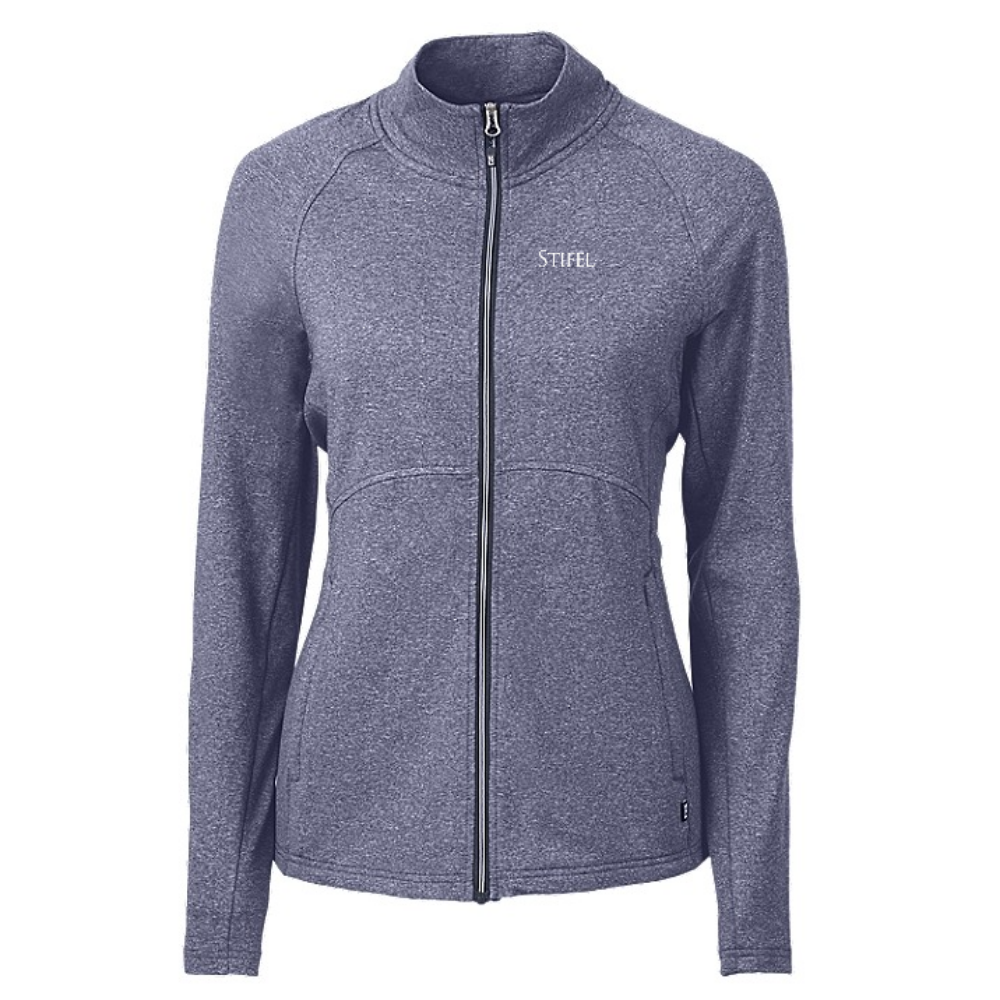 Cutter and Buck Women's Eco Adapt Heather Knit Full Zip