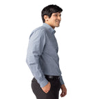 Men's Easy Care Stretch Gingham Long Sleeve Dress Shirt