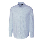 Men's Stretch Oxford Stripe Long Sleeve Dress Shirt