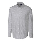 Men's Stretch Oxford Stripe Long Sleeve Dress Shirt