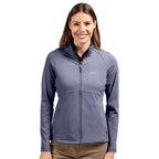 Cutter and Buck Women's Eco Adapt Heather Knit Full Zip