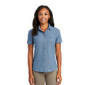 Women's Short Sleeve Denim Shirt