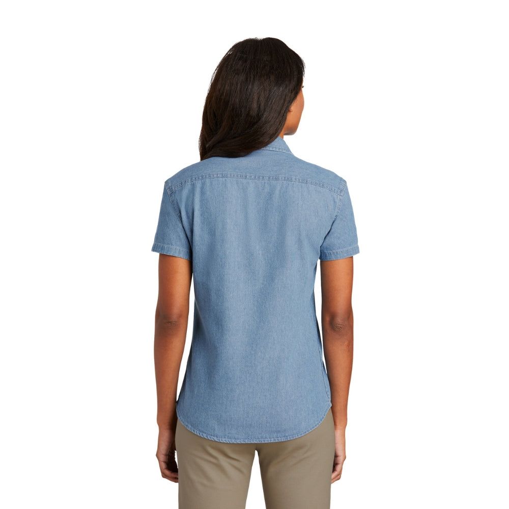 Women's Short Sleeve Denim Shirt