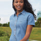 Women's Short Sleeve Denim Shirt