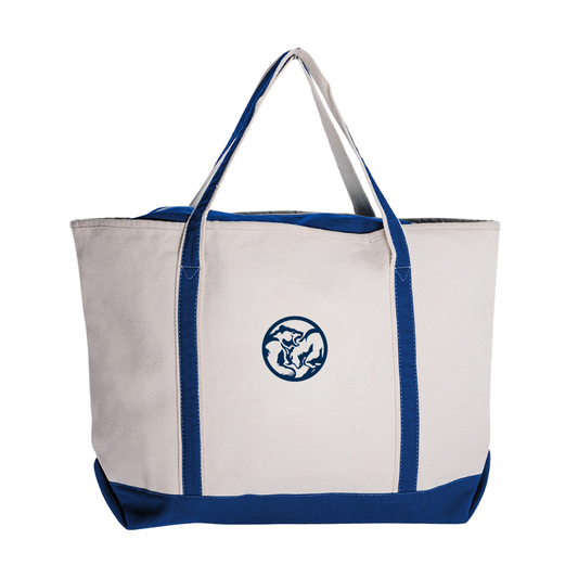 Sailway Large Zippered Canvas Tote