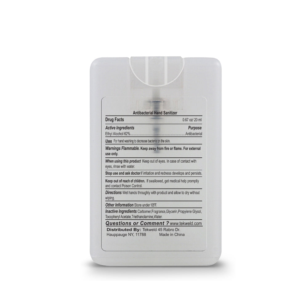 Credit Card Style Hand Sanitizer Spray