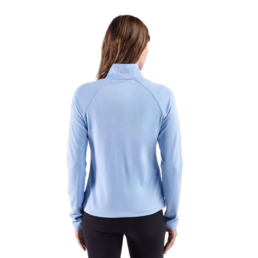Cutter and Buck Women's Heathered Featherlight Quarter Zip