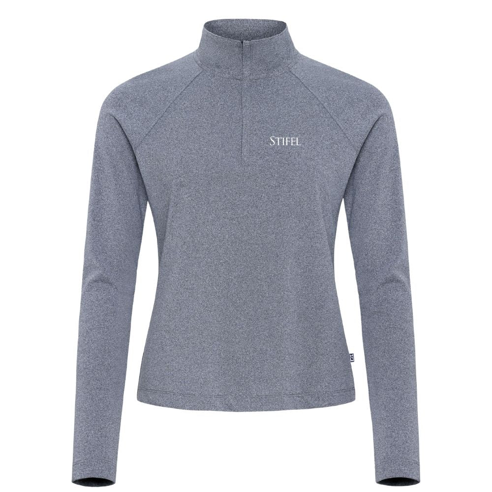 Cutter and Buck Women's Heathered Featherlight Quarter Zip