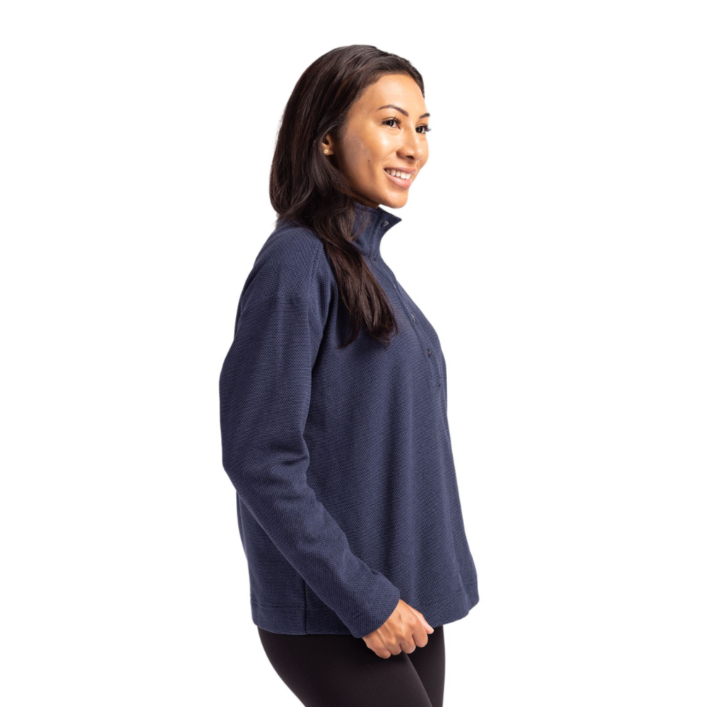 Cutter and Buck Women's Snap Placket Fleece Pullover