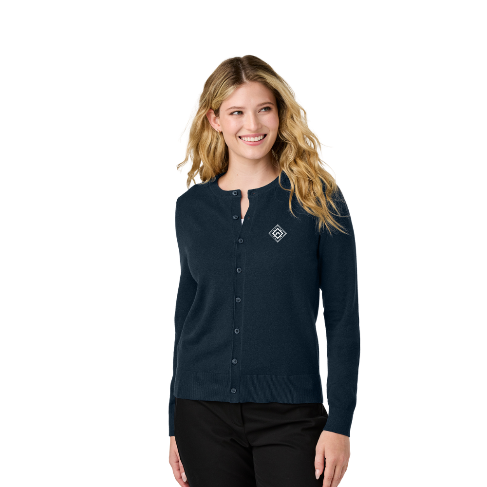 Port Authority Women’s Crewneck Cardigan Sweater