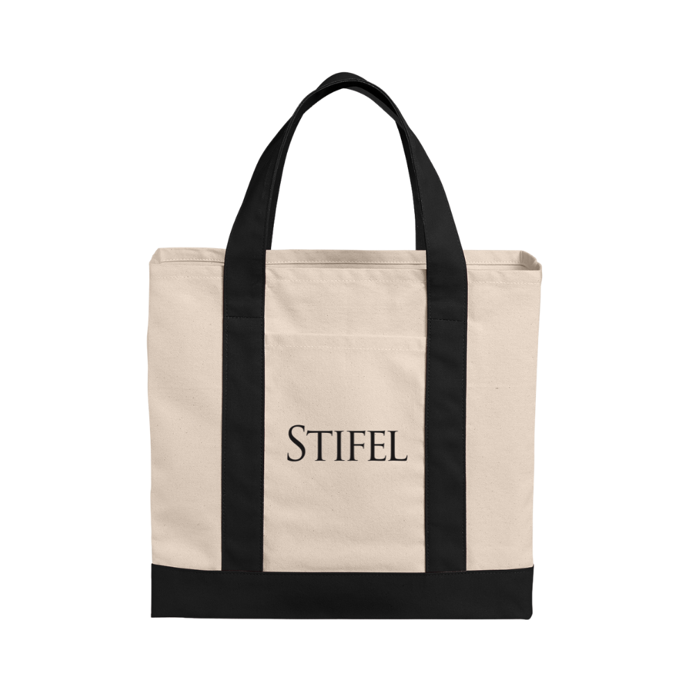 Cotton Canvas Two-Tone Tote