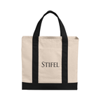 Cotton Canvas Two-Tone Tote