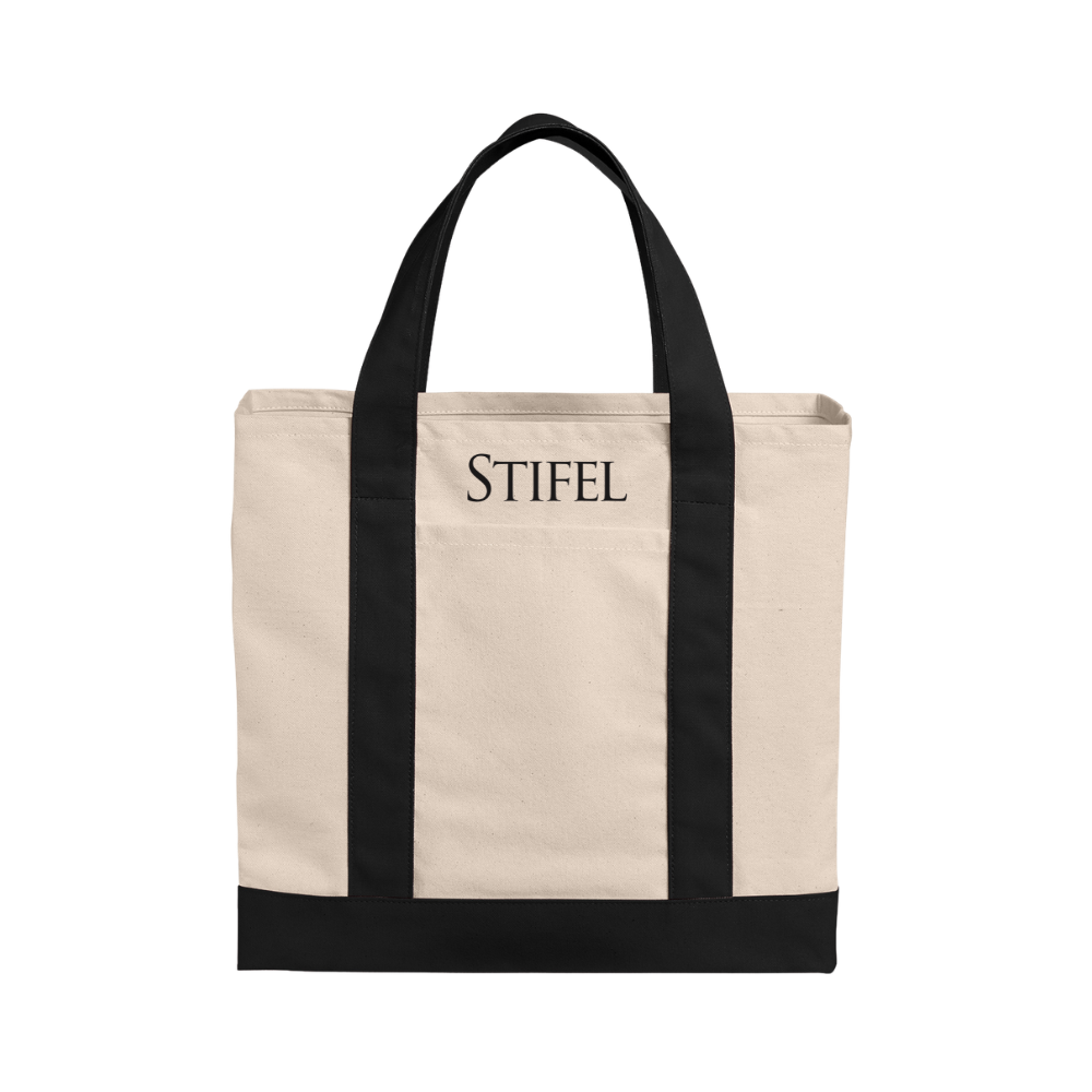 Cotton Canvas Two-Tone Tote
