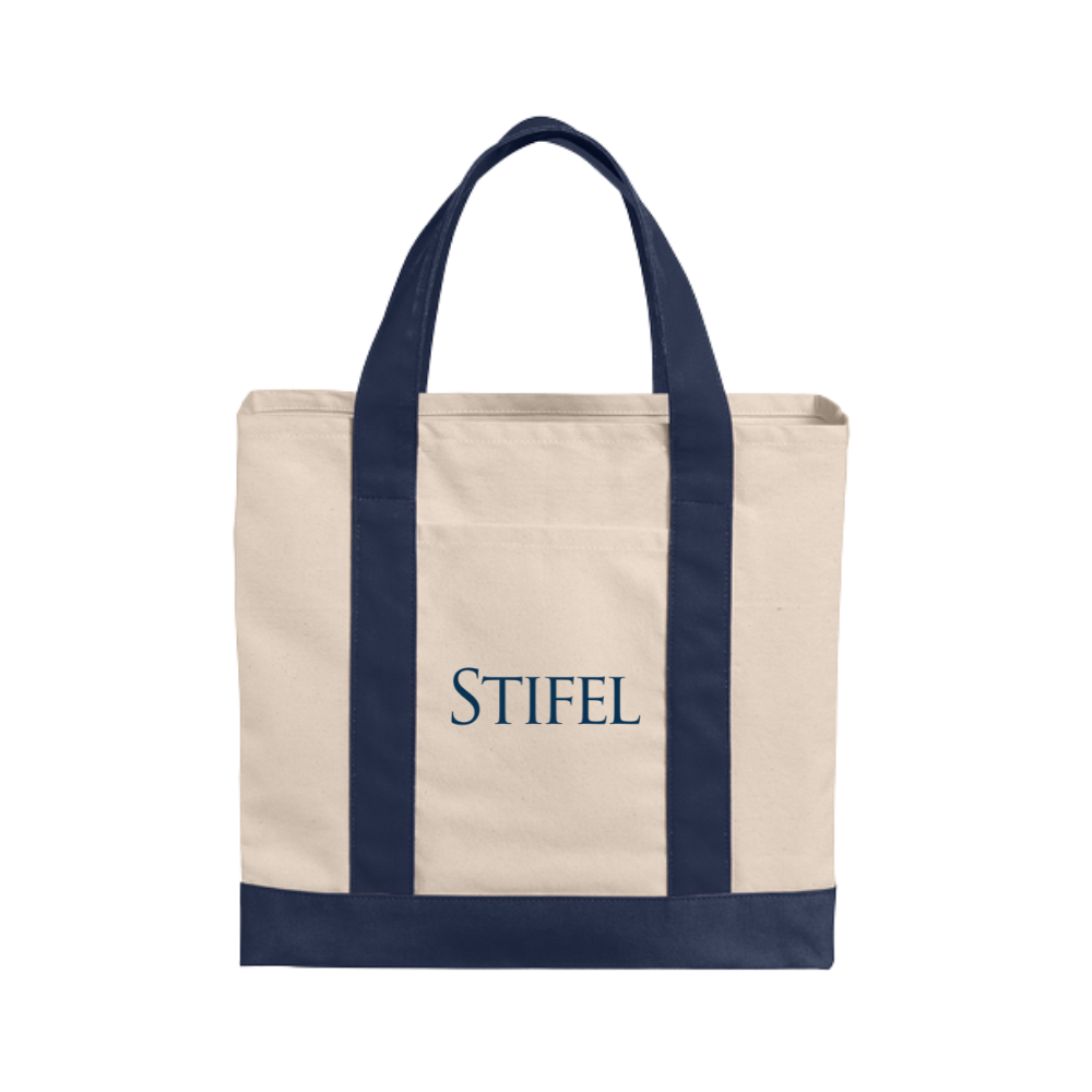 Cotton Canvas Two-Tone Tote