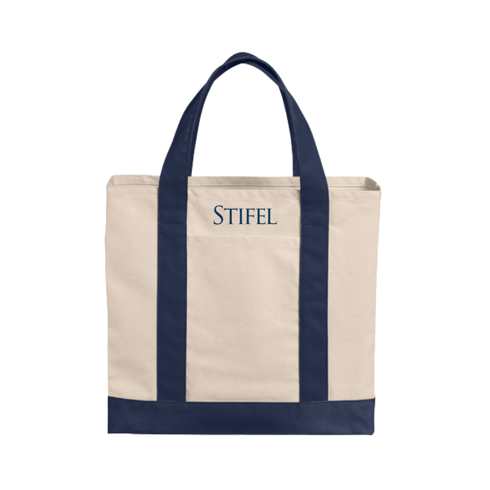 Cotton Canvas Two-Tone Tote